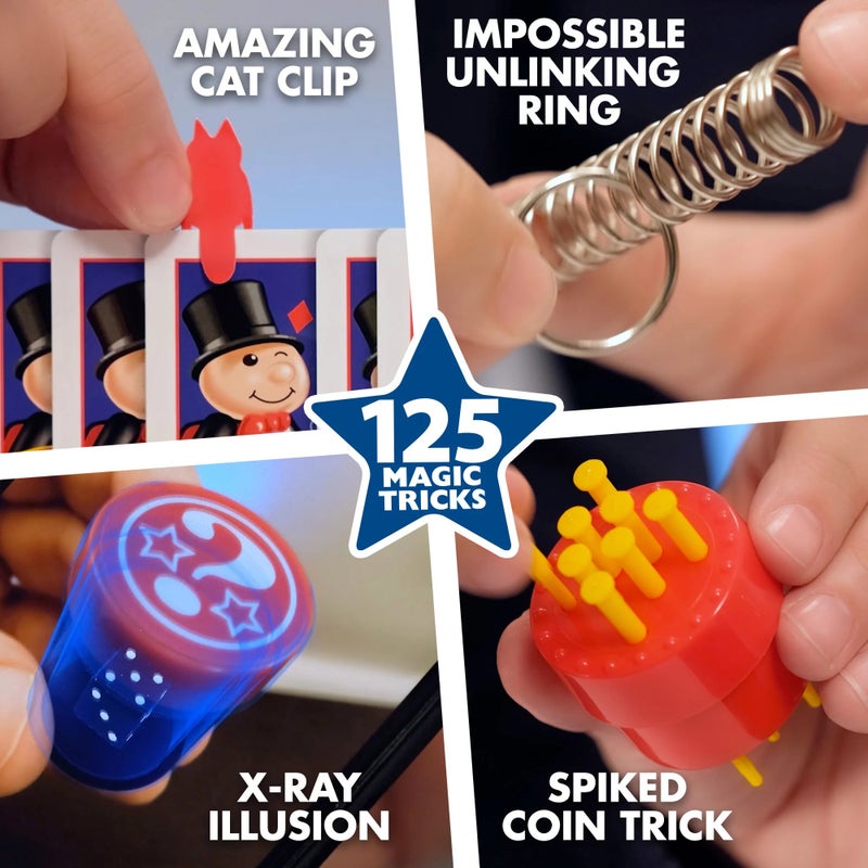 Marvins Magic Marvin’s Magic Box of Tricks – 125 Classic Magic Tricks Set for Kids, Complete Magician Kit with Props & Video Instructions - Image 3